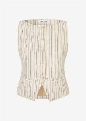 Saloves vest 14329 Bone stripe Samsøe